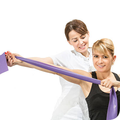 Women doing stretches